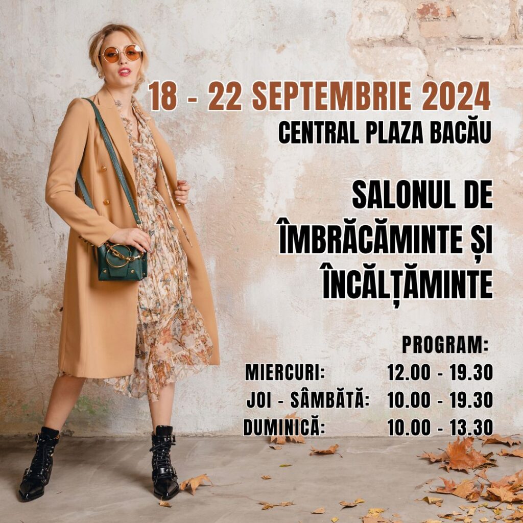 Targ de imbracaminte Bacau 18 – 22 Septembrie 2024
