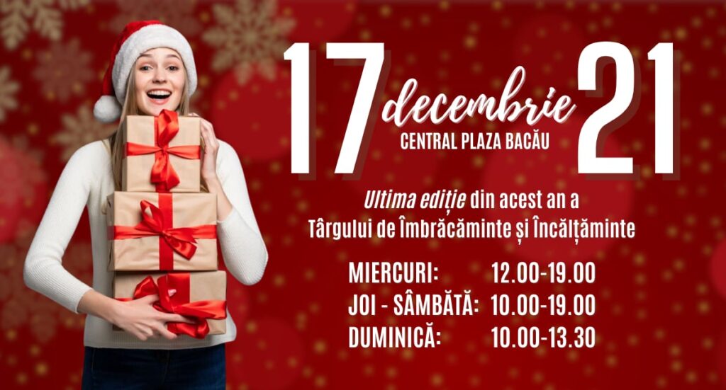 Targ imbracaminte si incaltaminte 17 – 21 decembrie
